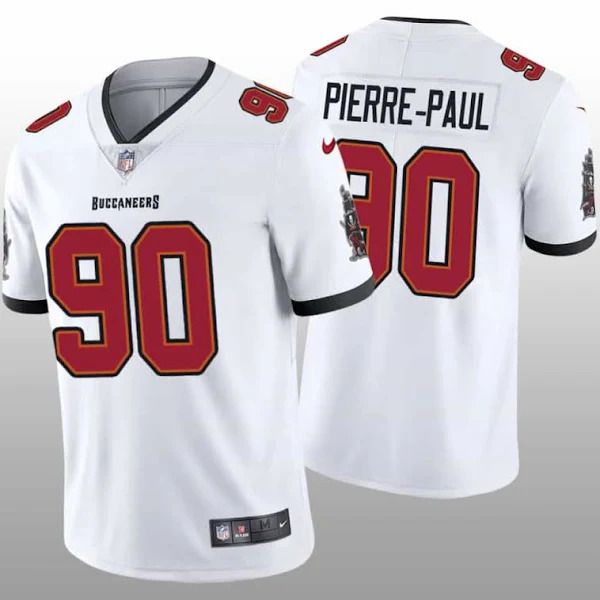 Men Tampa Bay Buccaneers #90 Jason Pierre-Paul Nike White Vapor Limited NFL Jersey